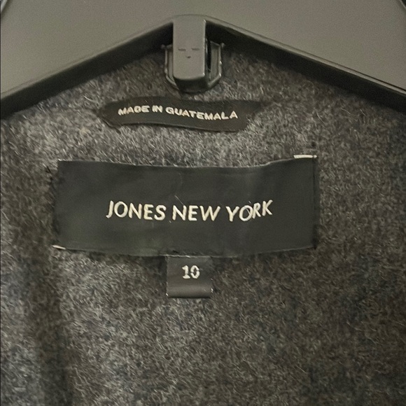 Jones New York Gray Double-Breasted Coat - Picture 2 of 5